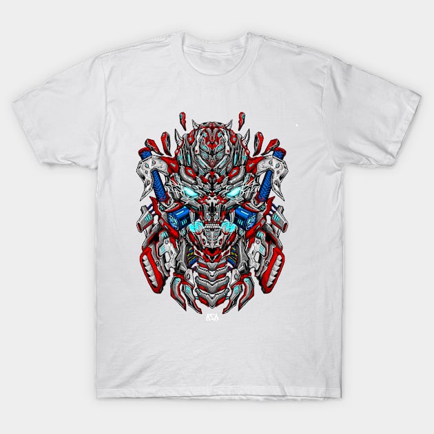 Mecha Samurai T-Shirt by aleoarts